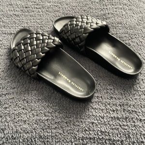 Loeffler Randall slides size 7 black
